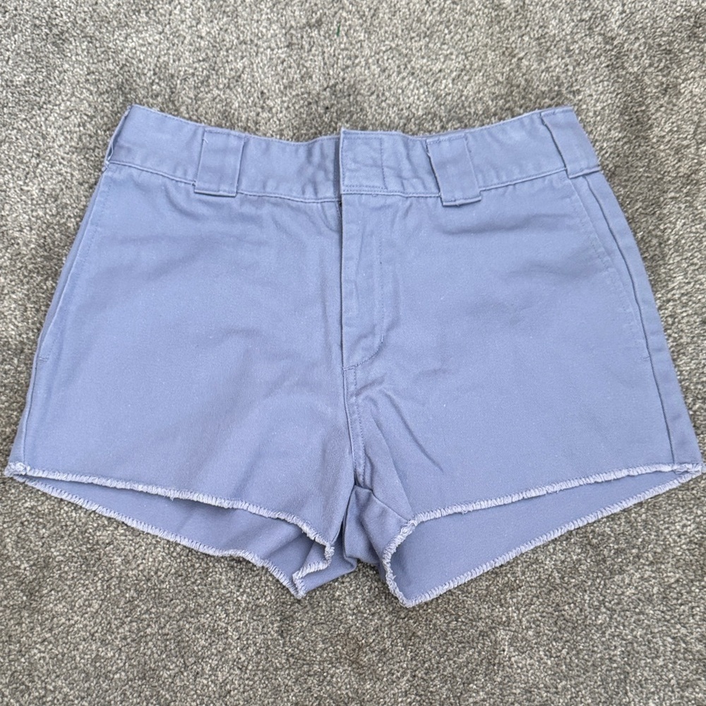 Women's Blue Frayed Hem Shorts SEE PHOTOS